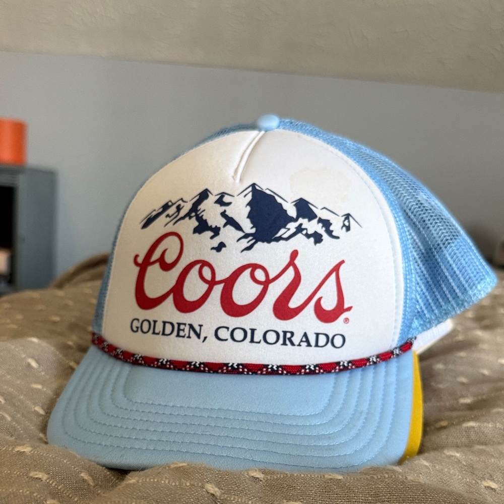 Coors Trucker Hat with Blue Mesh